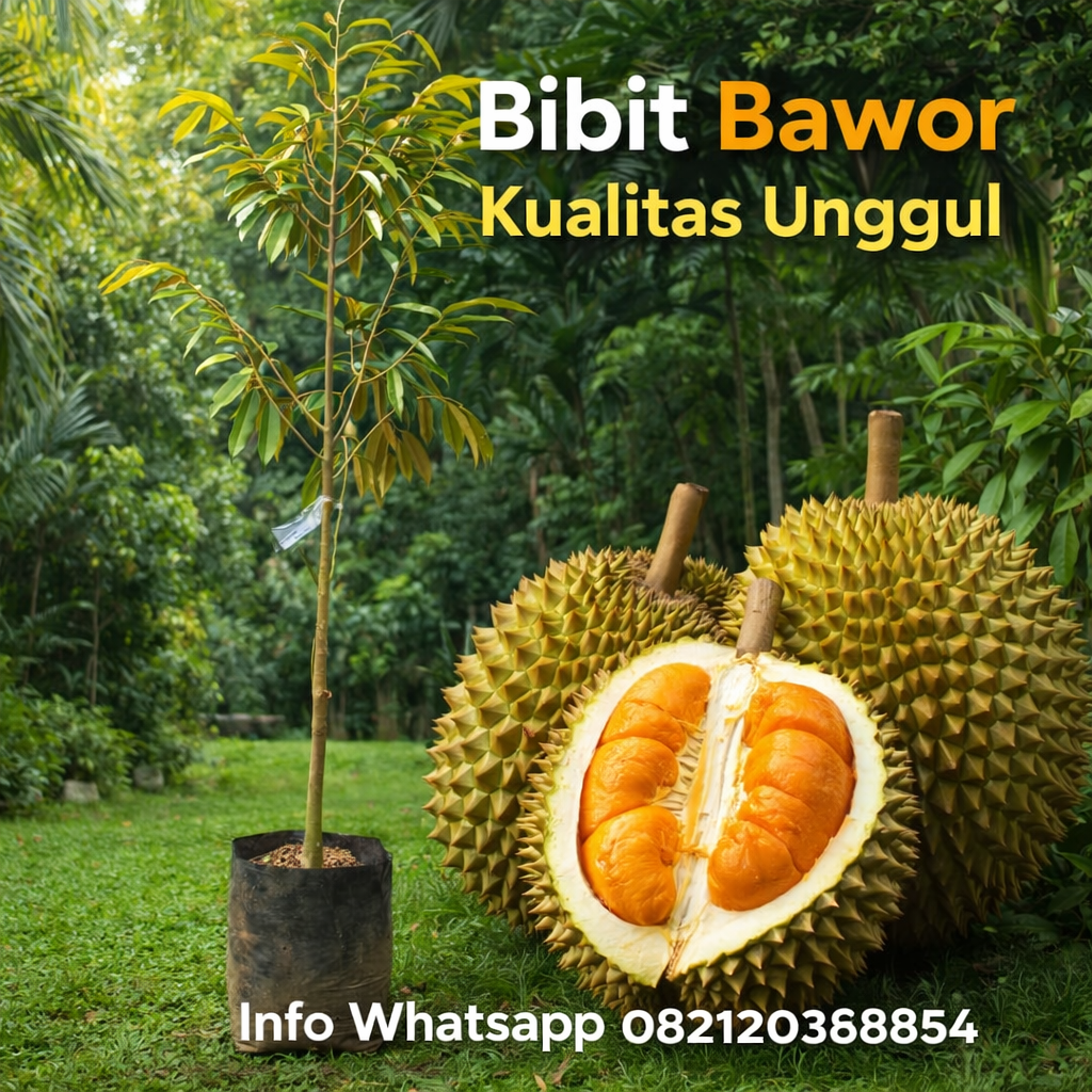 Jual Bibit Durian Bawor Kualitas Unggul, Cepat Berbuah & Tahan Penyakit
